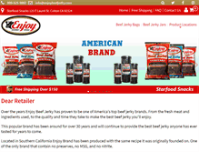 Tablet Screenshot of enjoybeefjerky.com